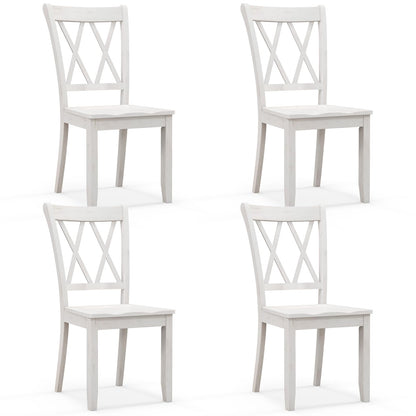 Goflame Rubber Wood Dining Room Side Chair