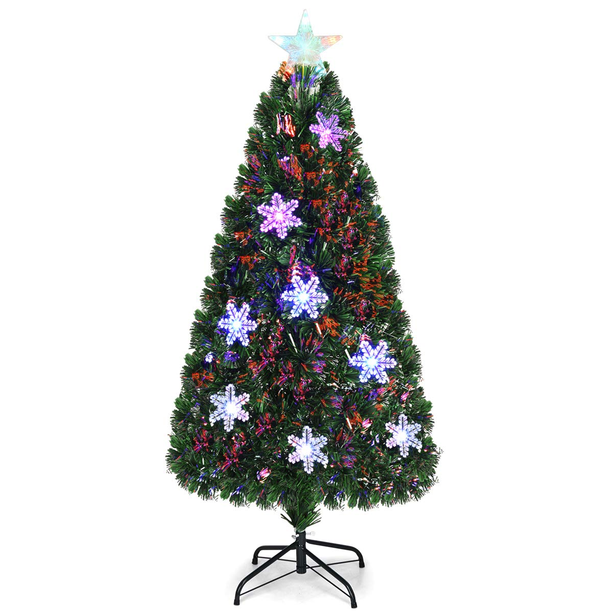Goflame Pre-Lit Fiber Optic Artificial Christmas Tree - GoflameUS