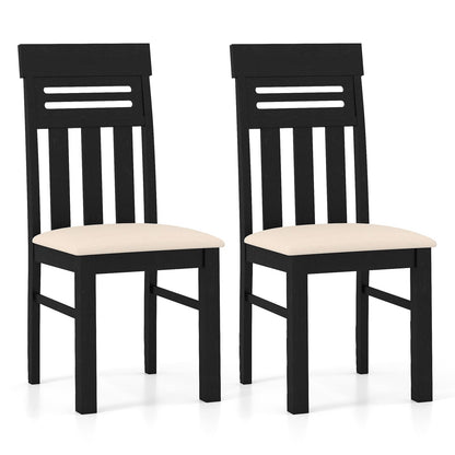 Goflame Wooden Dining Chairs Set of 2/4 for Kitchen Living Room