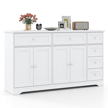Goflame Large Buffet Cabinet with Storage, 59” Kitchen Cabinet