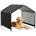 Goflame Outdoor Dog Shade Shelter Canopy 4'x 4'x 3.5' Waterproof Pet Tent with PU Coating