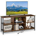 Goflame Industrial TV Stand for TVs up to 65 Inch