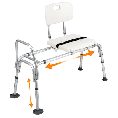 Goflame Sliding Tub Transfer Bench for Bathtub