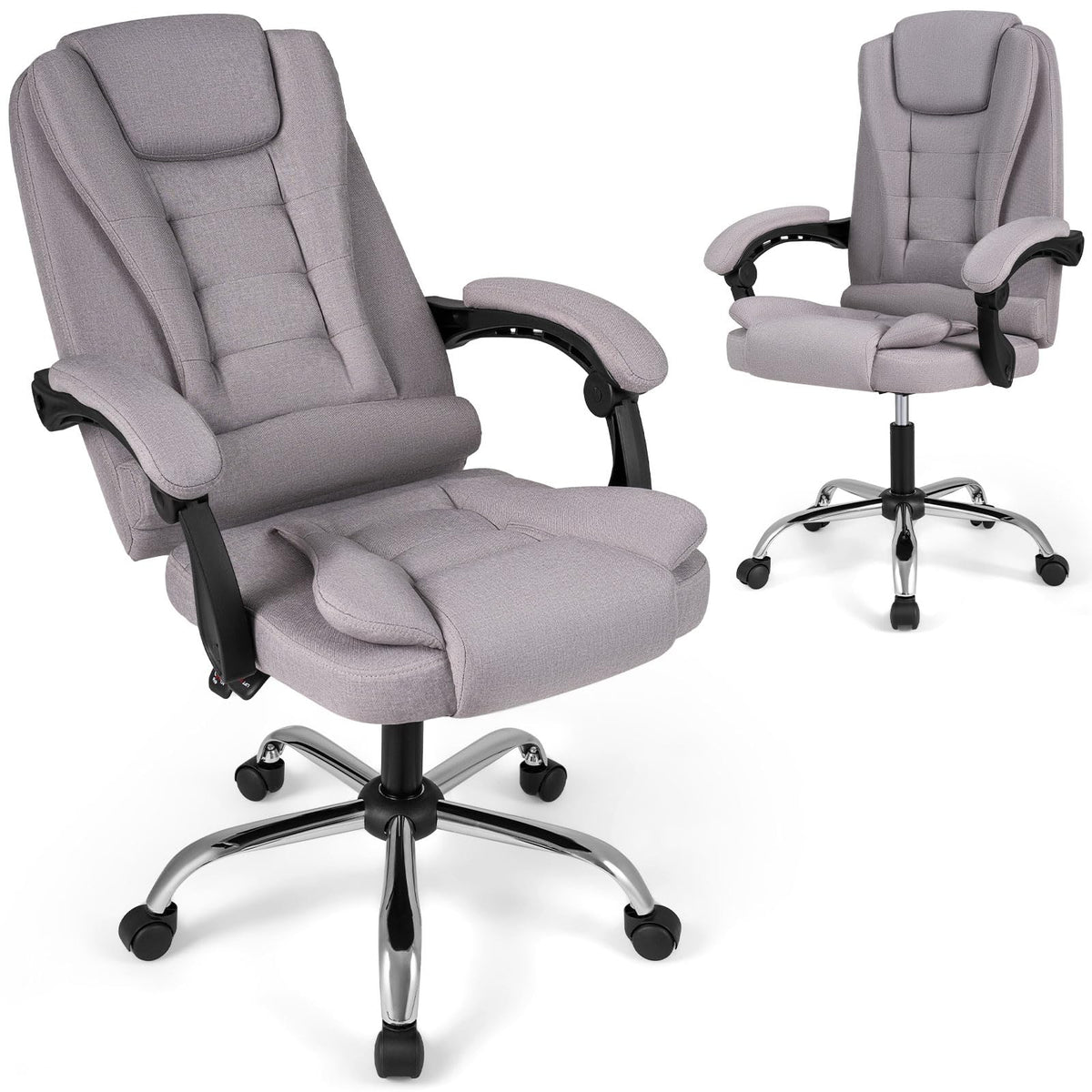 Goflame Office Executive Chair | Ergonomic Big High Back Computer Chair with Linkage Armrests
