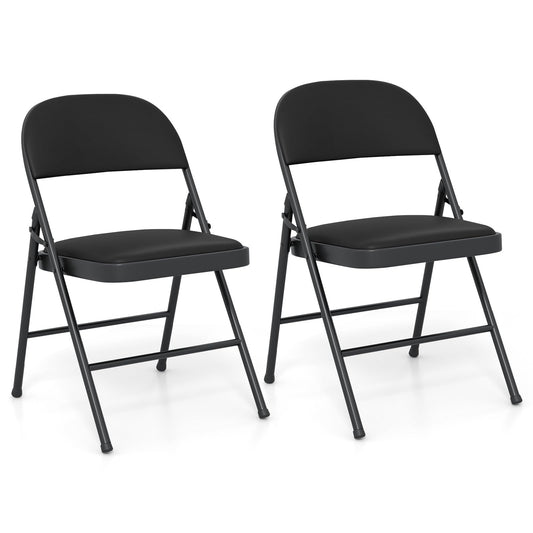 Goflame Portable Party Chairs with Metal Frame