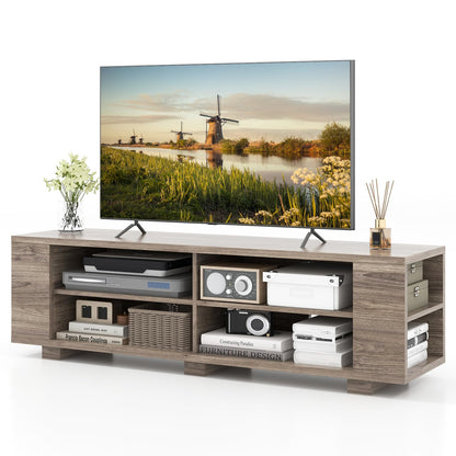 Goflame TV Stand Entertainment Center - Farmhouse Television Table up to 65 Inches TVs, 7 Colors