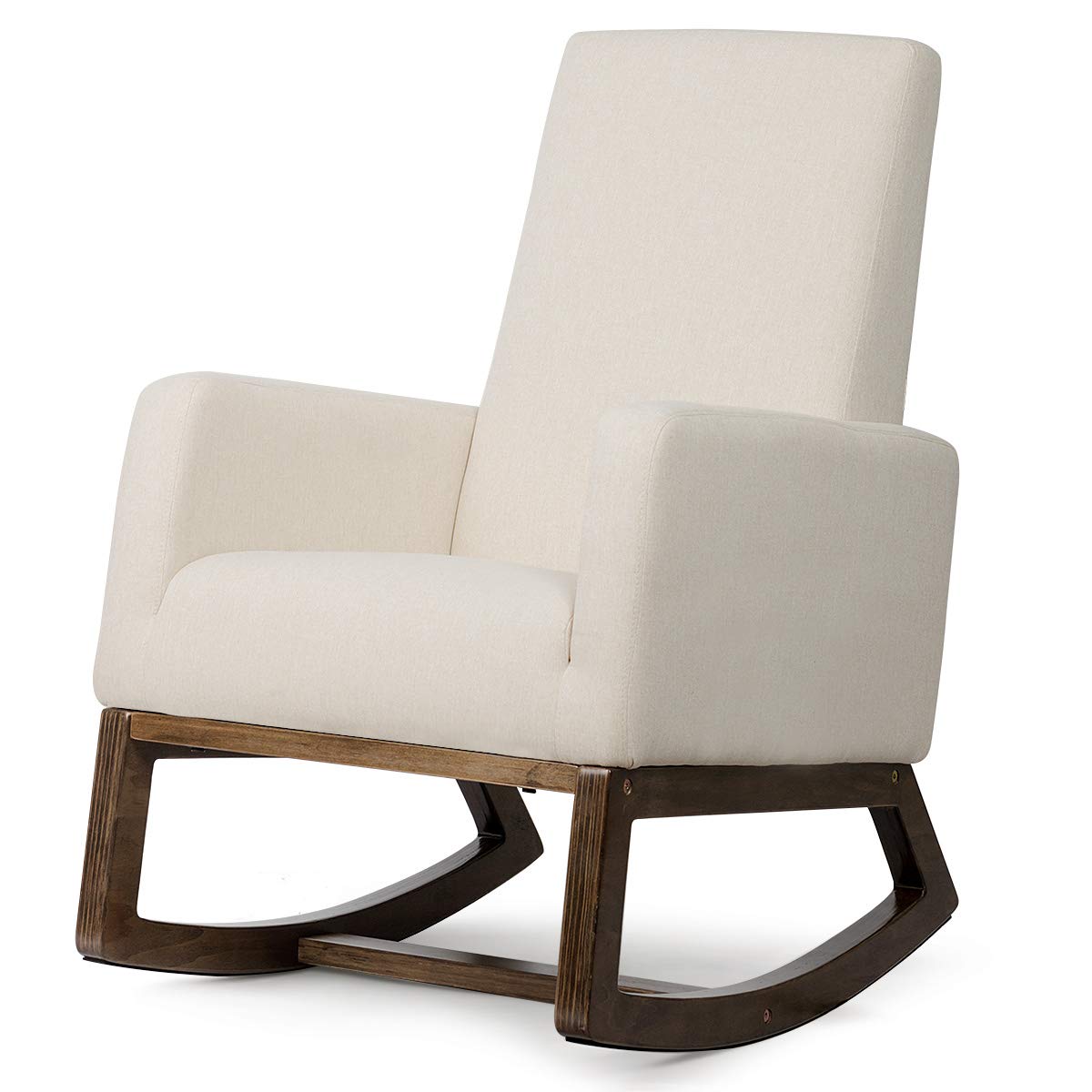 Goflame Rocking Chair Upholstered Living Room Chair