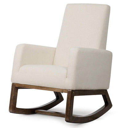 Goflame Rocking Chair Upholstered Living Room Chair