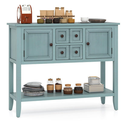 Goflame Sideboard Buffet Cabinet with Storage, 42’’ Wood Credenza