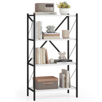 Goflame Modern Bookcase with Heavy-Duty Metal Frame (1/2)