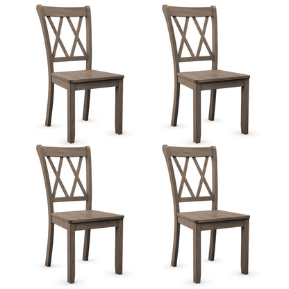 Goflame Rubber Wood Dining Room Side Chair