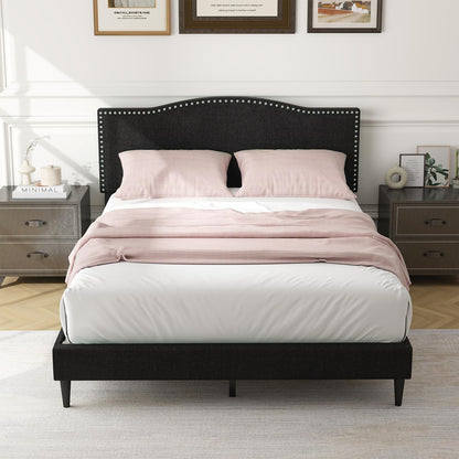 Goflame Queen Bed Frame with Headboard