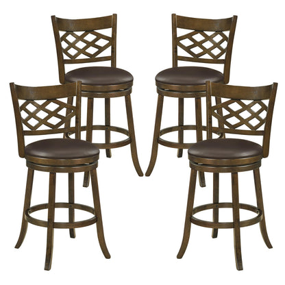 Goflame Swivel Bar Stools Set of 2/4 26"/31" Bar Height Chairs