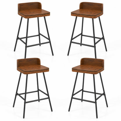 GOFLAME 24" Industrial Bar Stools Set of 1/2/4 Counter Height Barstools
