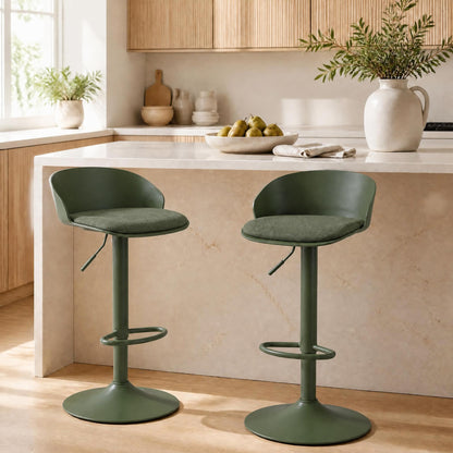 GOFLAME Bar Stools Set of 2/4 Adjustable Bar Height Stools