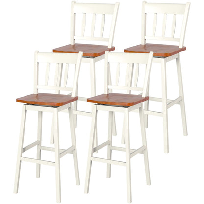 30.5 Inch Rubber Wood Bar Chairs - Goflame