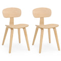 Goflame Modern Dining Chair Set of 2/4 with Wide Seat