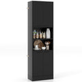 Goflame Kitchen Pantry Cabinet, 75” Tall Freestanding Cupboard with Doors & Shelves