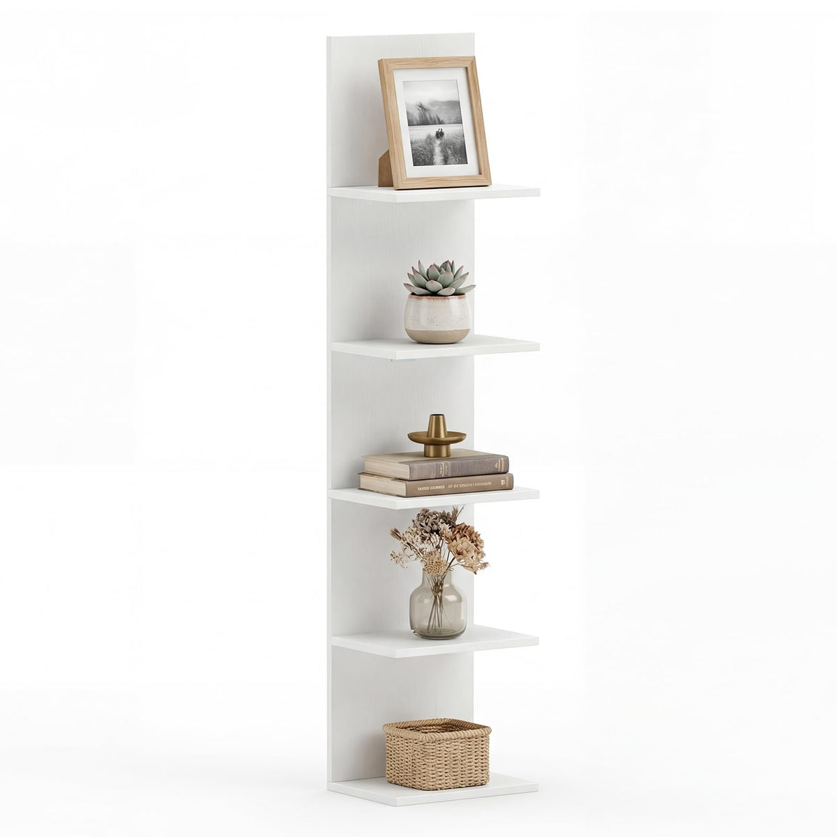 GOFLAME 5-Tier Wall Shelf for Living Room