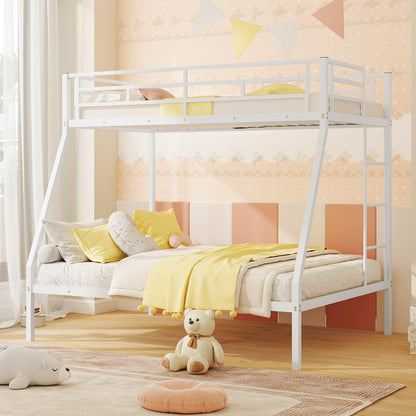 Goflame Metal Bunk Beds Twin Over Full Size