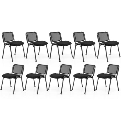 Goflame Set of 5 Stackable Conference Chairs with Mesh Back