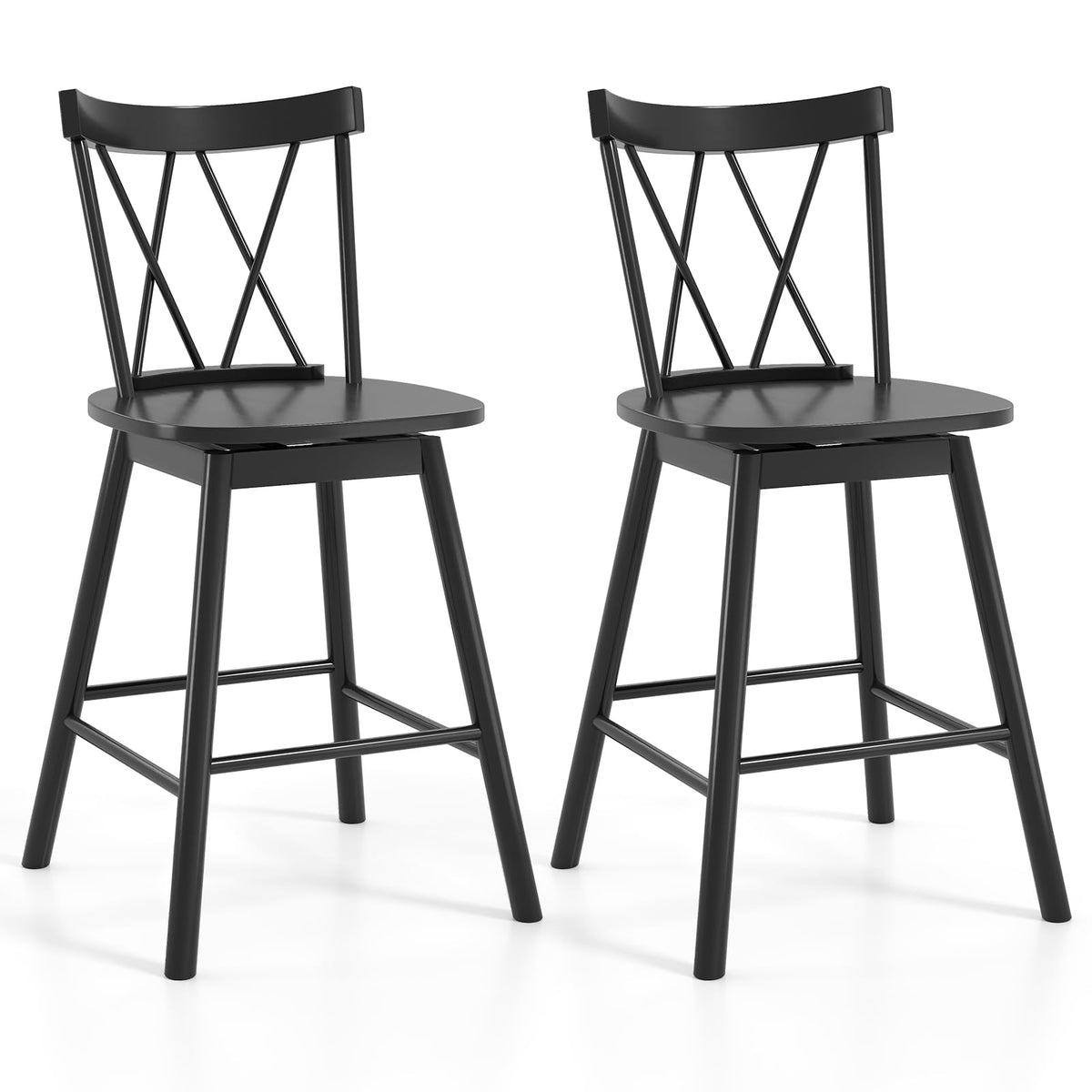 Goflame Windsor Bar Stools Set of 2/4(29"/24")