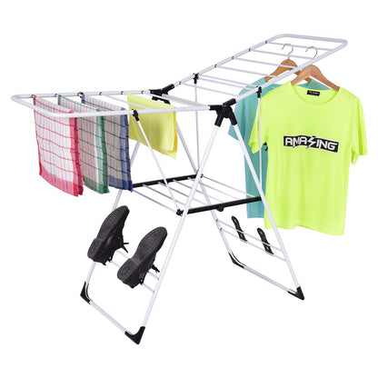 GOFLAME Steel Clothes Drying Rack with Adjustable Wings