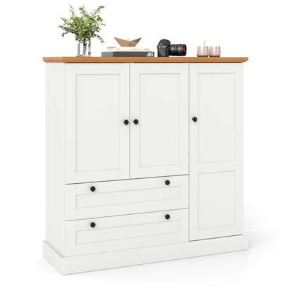 Goflame Buffet Cabinet with Storage for Coffee Bar Dining Living Room Entryway
