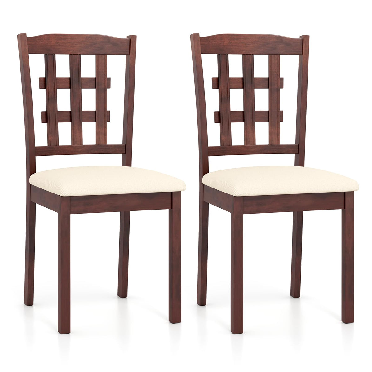 Goflame Wooden Dining Chairs Set of (2/4)