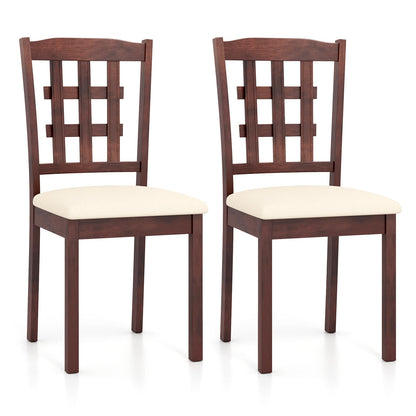Goflame Wooden Dining Chairs Set of (2/4)