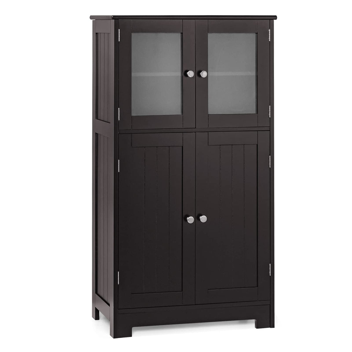 Goflame Storage Cabinet with Doors - Bathroom Floor Cabinet, Freestanding Tall Cabinet