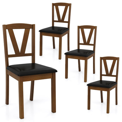 Goflame Wooden Dining Chairs Set (2/4)