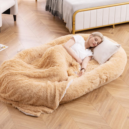 Goflame Human Dog Bed - 71" x 45" Large Human Size Dog Bed for Adult