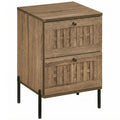 Goflame Night Stand Set 1/2 Mid Century Modern Sofa End Bedside Table