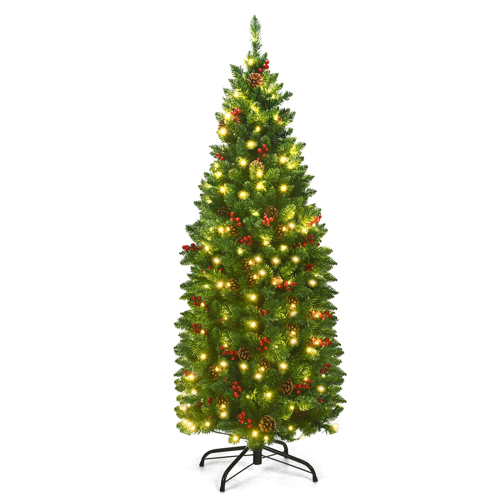 Goflame Pre-Lit Pencil Christmas Tree - GoflameUS