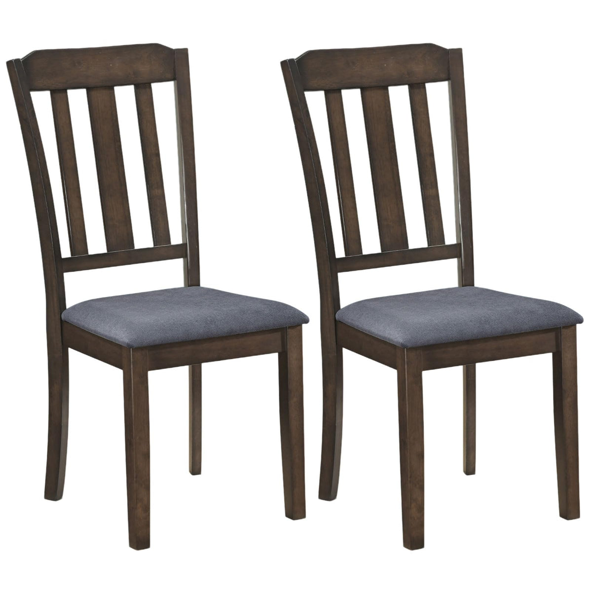 Goflame Rubber Wood Dining Room Chairs with Comfortable Backrest & Padded Seat
