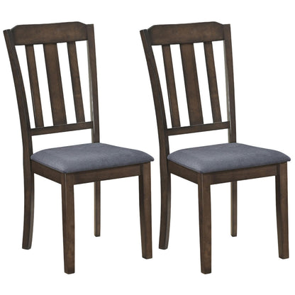Goflame Rubber Wood Dining Room Chairs with Comfortable Backrest & Padded Seat