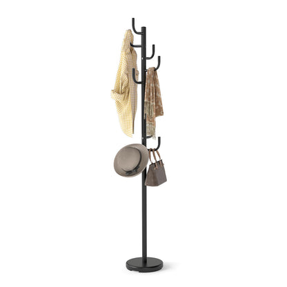 Goflame 69" Metal Coat Rack 8-Hook Cactus Clothes Stand