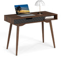 Goflame Mid Century Modern Desk 42.5" Vintage Computer Desk