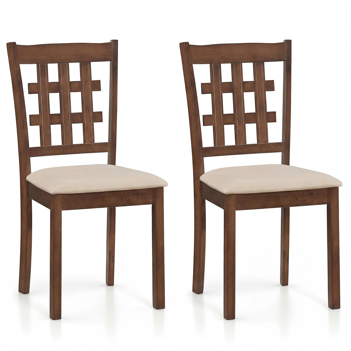 GOFLAME Wooden Dining Chairs Set of 2/4 for Dining Room