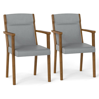 Goflame Mid Century Modern Dining Chairs Set of 2/4 Upholstered Accent Chair with High Back