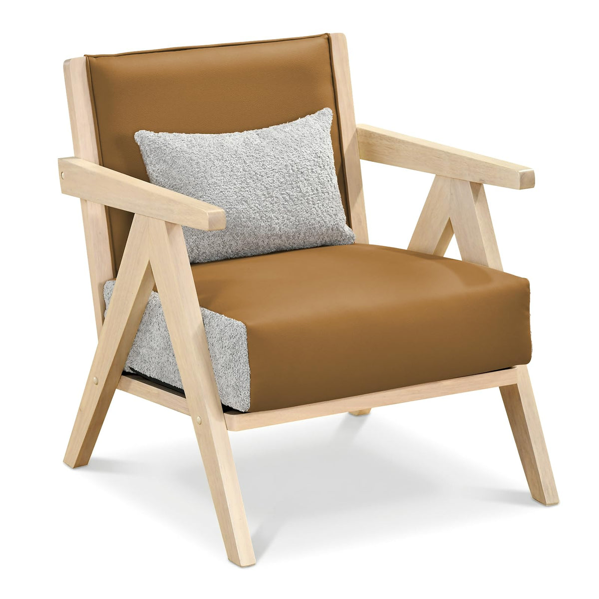 Goflame Mid-Century Modern Accent Chair for Living Room