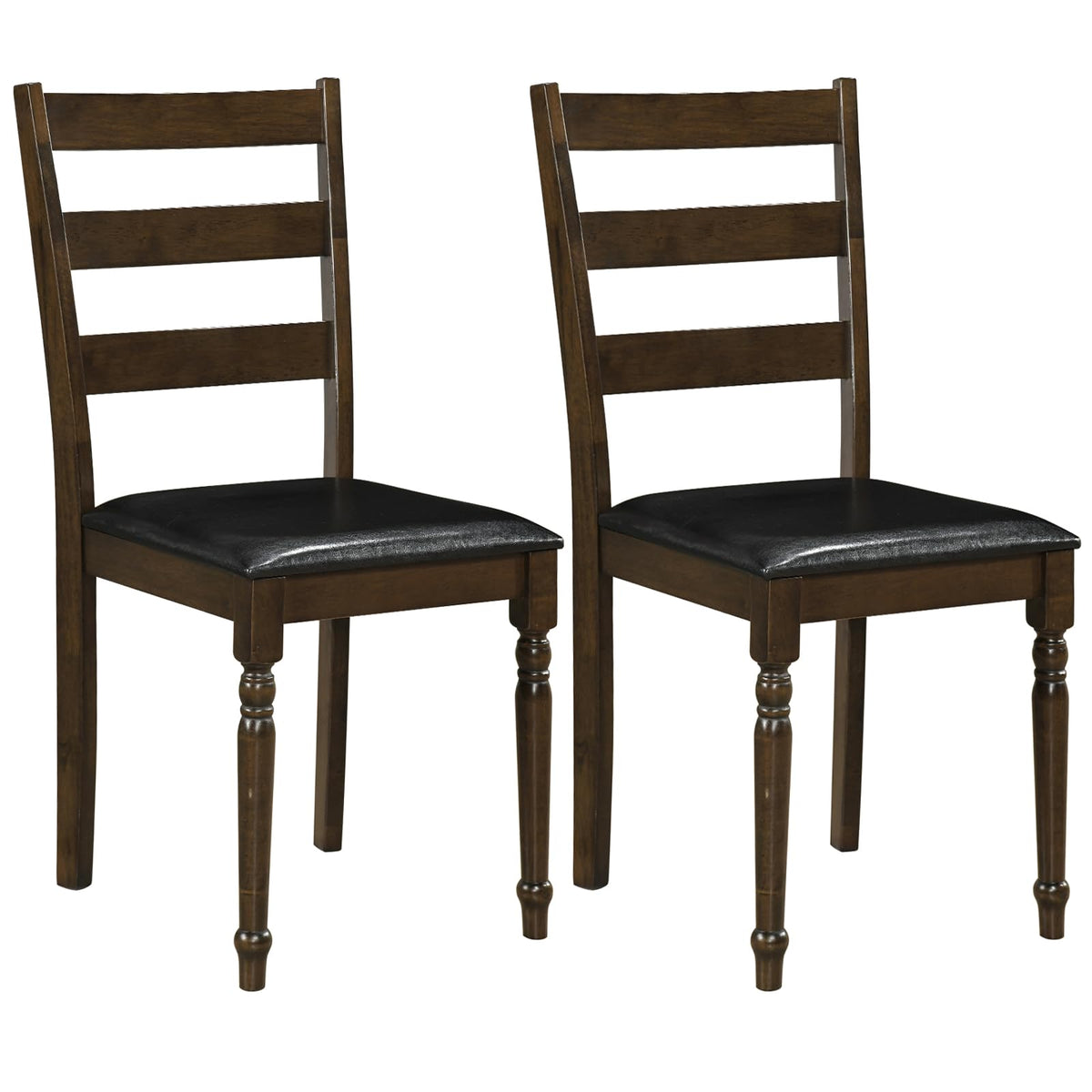 Goflame Wood Dining Chairs Set w/Soft Padded Seat & Ergonomic Backrest