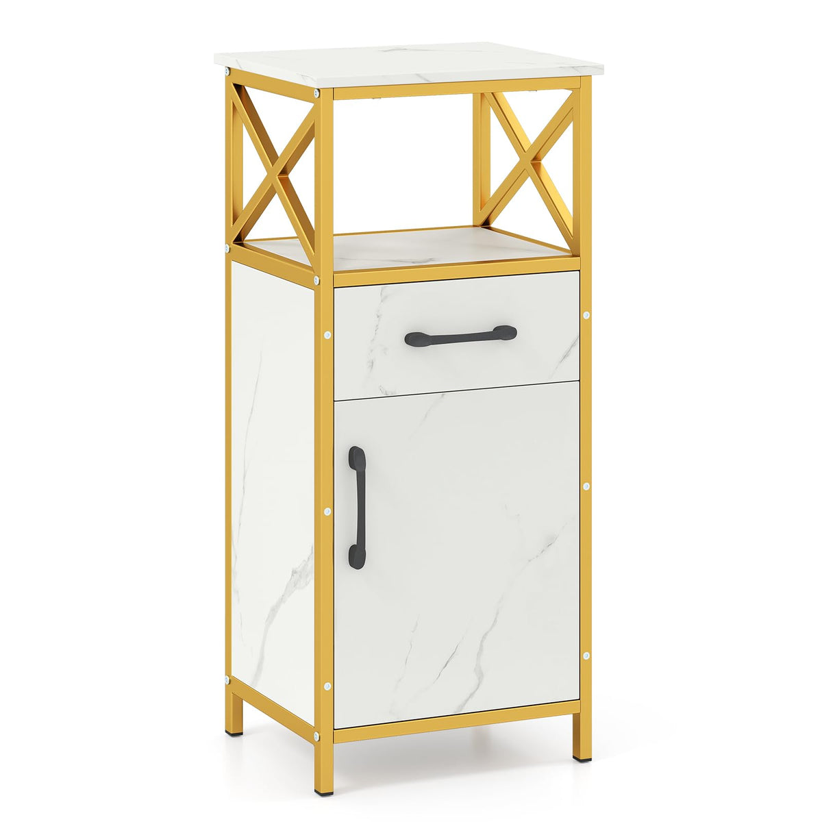Goflame Bathroom Storage Cabinet with Drawer