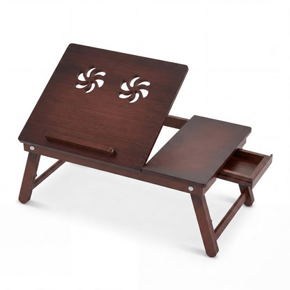Goflame Bamboo Laptop Desk for Bed