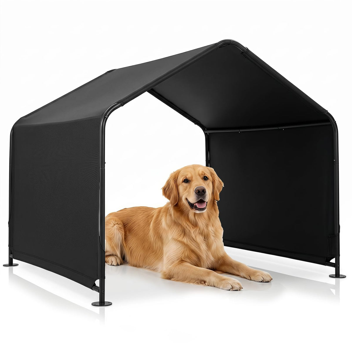 Goflame Outdoor Dog Shade Shelter with Waterproof Canopy
