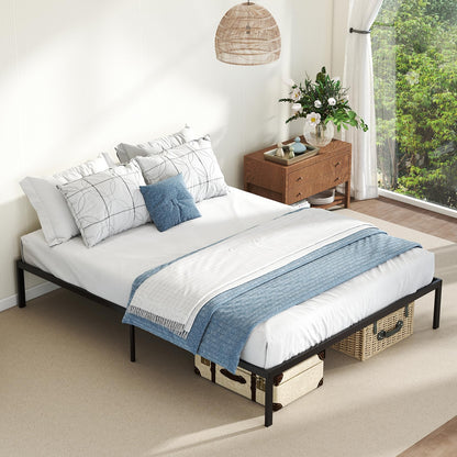 Goflame 12 Inch Metal Platform Bed Frame with Steel Slats Support