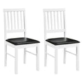 Goflame Modern Mid Century Dining Room Chairs with Hollowed Backrest