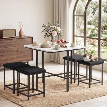 Goflame Space-Saving Kitchen Table and Chairs Set for 4