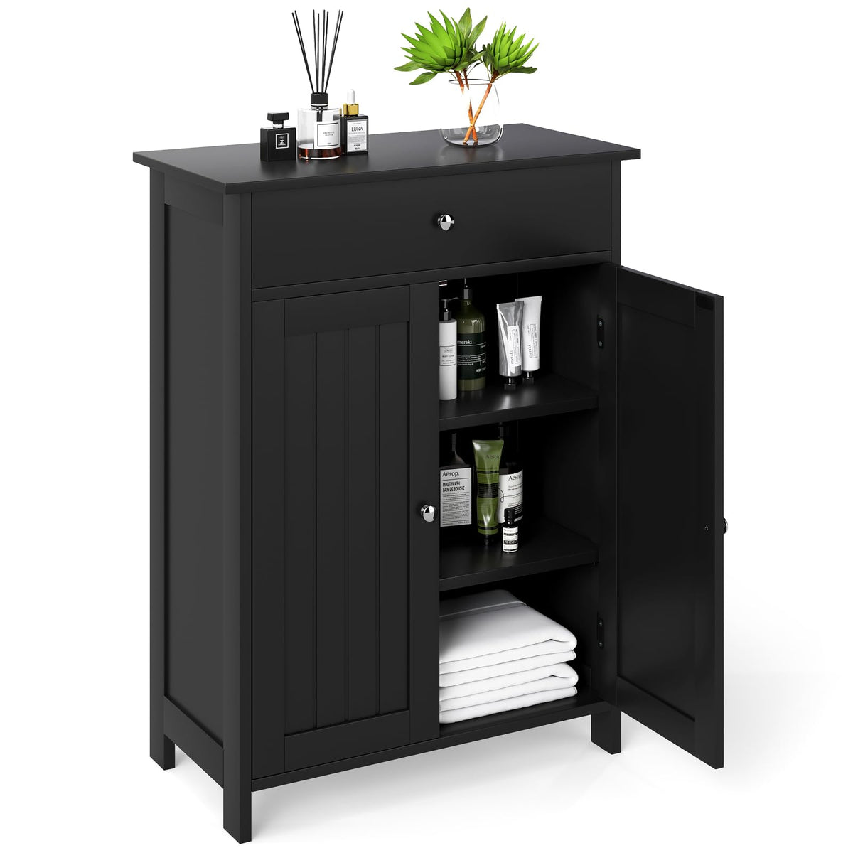 Goflame Freestanding Bathroom Storage Cabinet